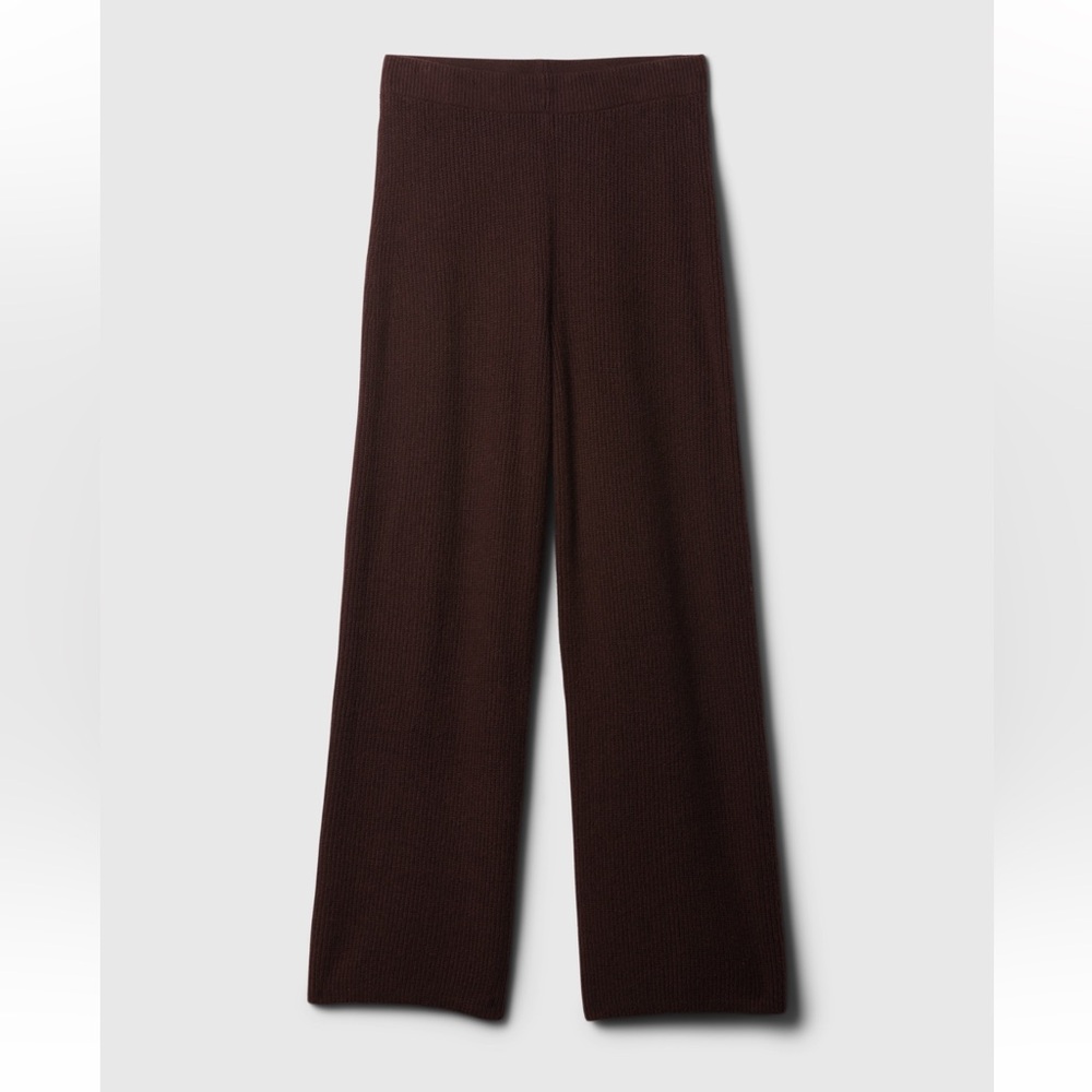 GAP CashSoft Shaker—Stitch Sweater Pants in Terra Brown NWT